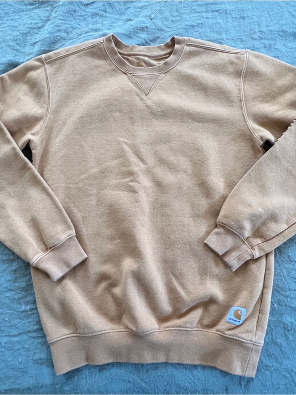 Carhartt Workwear Woman’s Crewneck Sweatshirt Size Small Utility Blue Collar